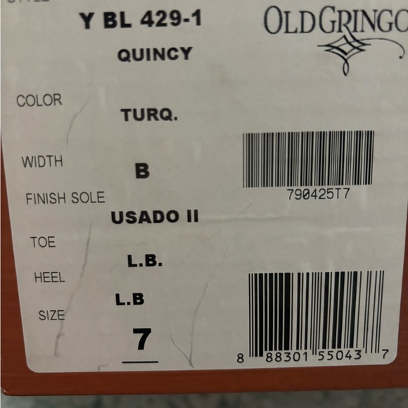 Old Gringo Yippee Ki Yay Turquoise Boots - Picture 6 of 6